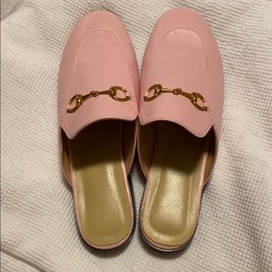Pink mules